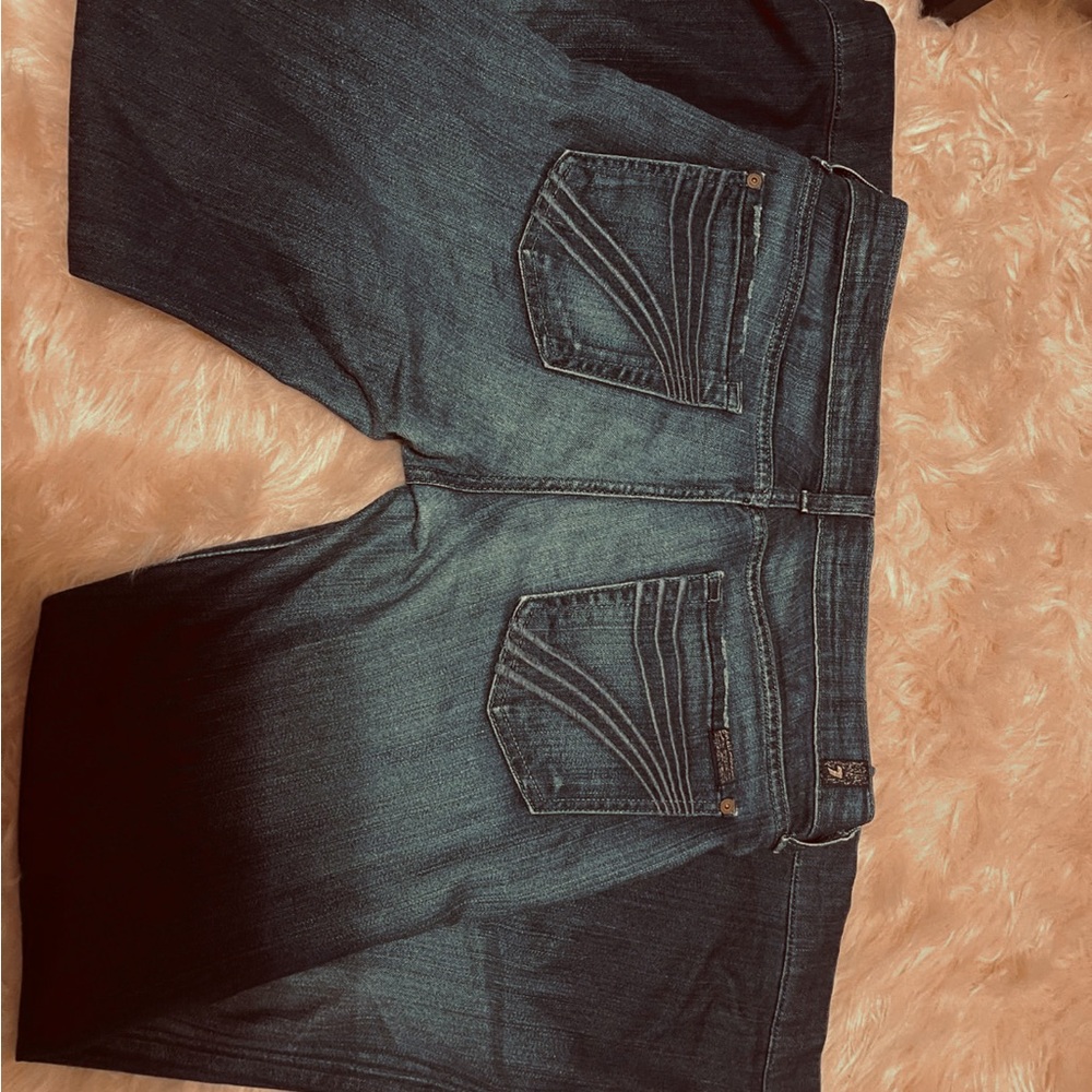 7 For All Mankind Dark Blue Jeans